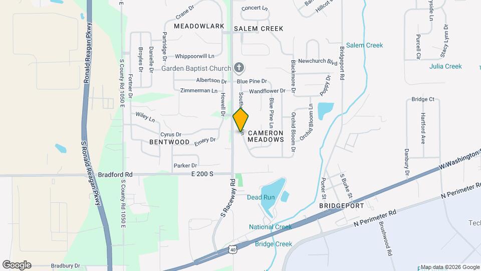 2012 Southernwood Ln Map and Location Details