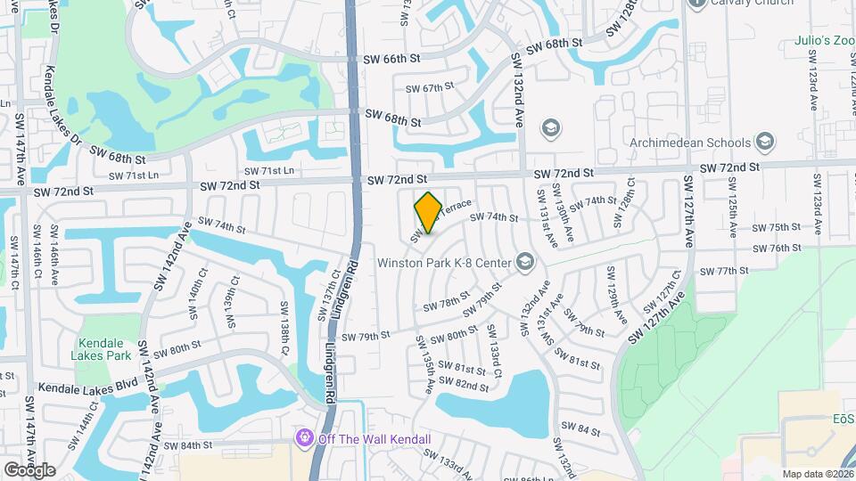 13441 SW 74th St Map and Location Details