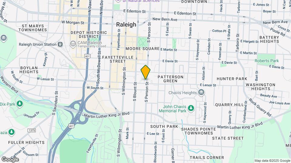 548 S Person St Map and Location Details