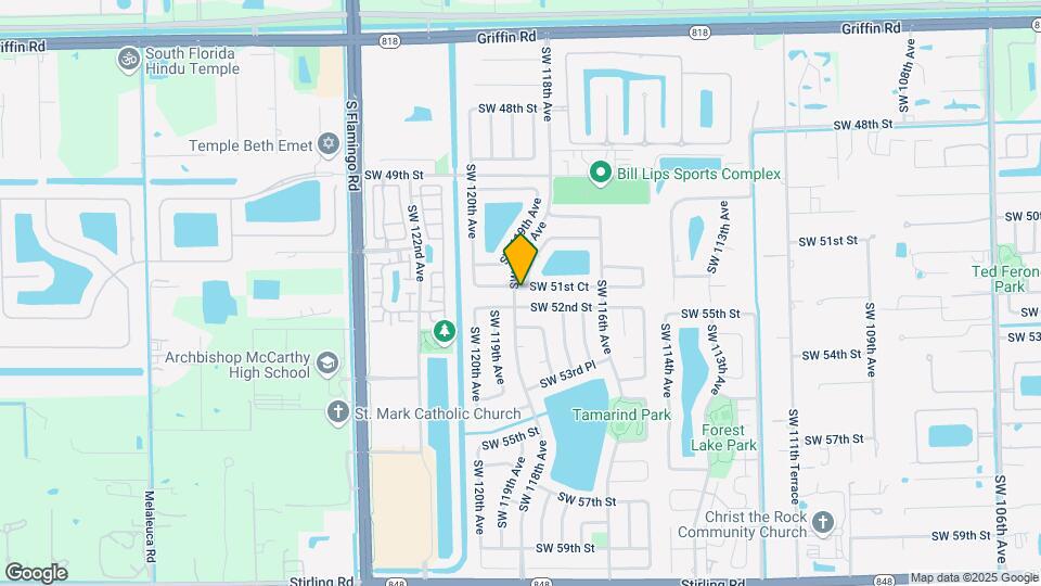 11798 SW 51st Ct Map and Location Details