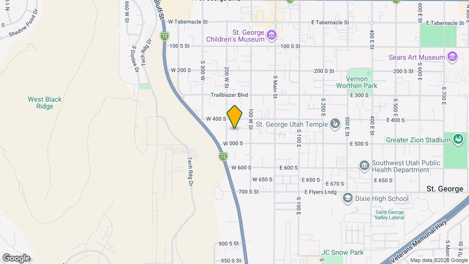 156 W 500 S Map and Location Details