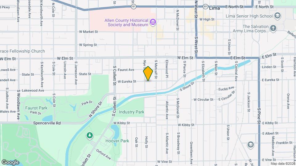 719 W Eureka St, Unit 719.5 Mapa y Detalles de la Ubicación