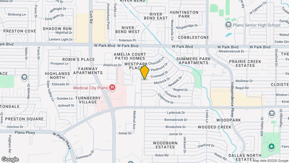 3629 Marwick Dr Map and Location Details
