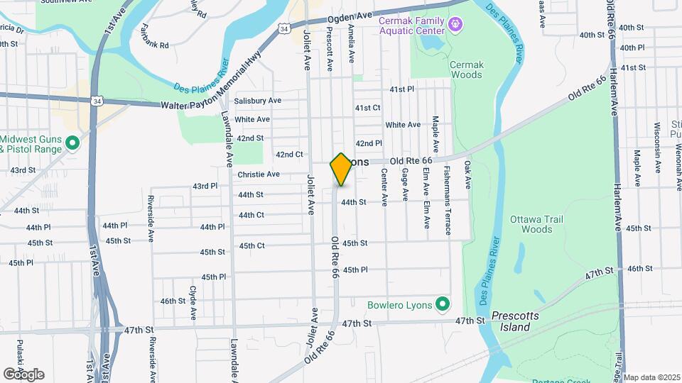 4337 Prescott Ave Map and Location Details