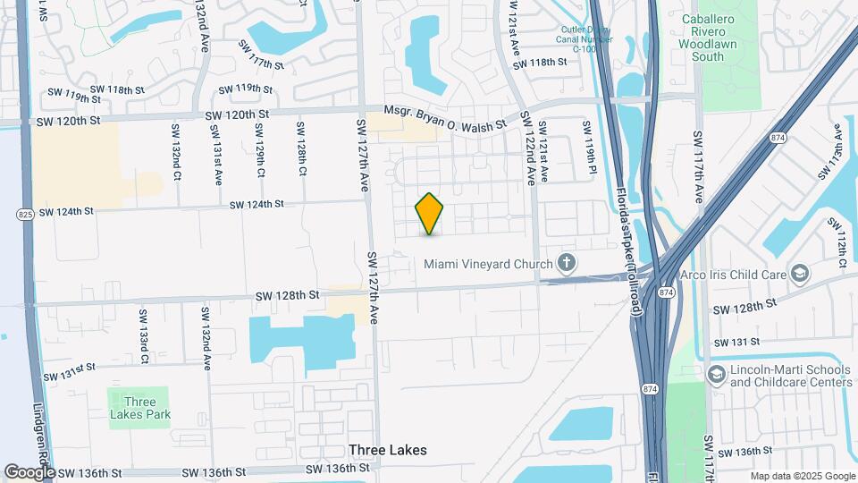 12458 SW 125th Terrace Map and Location Details