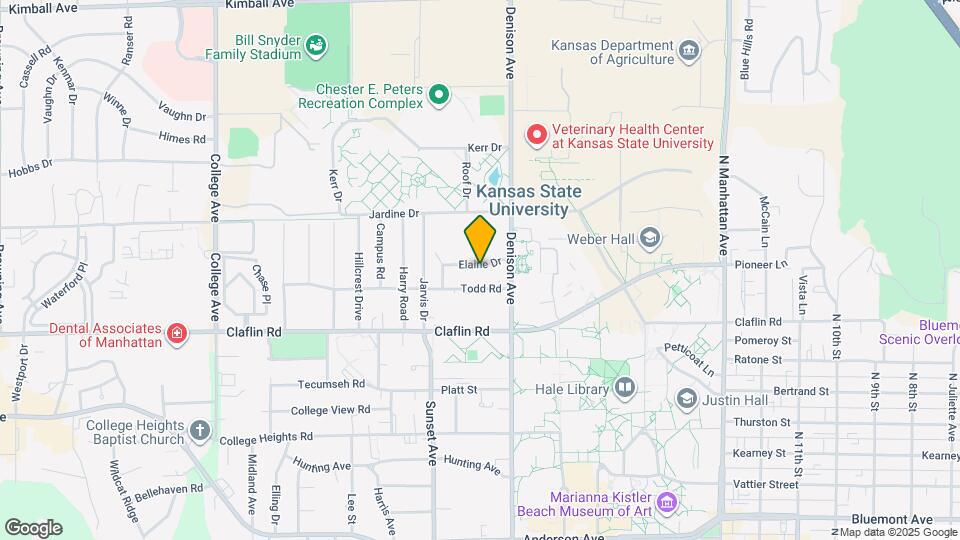 1817 Elaine Dr Map and Location Details