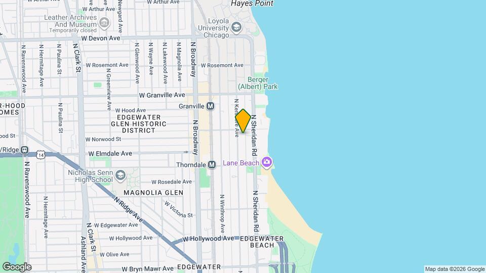 6031 N Kenmore Ave Mapa y Detalles de la Ubicación