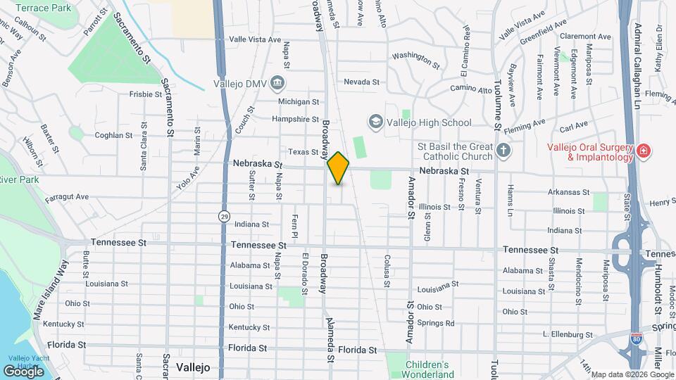 627 Pierce St, Unit 3 Map and Location Details