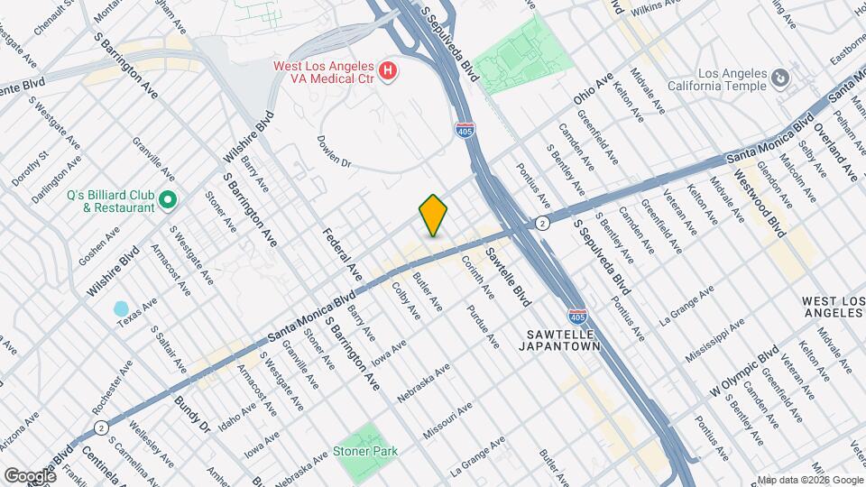 1538 Purdue Ave Map and Location Details