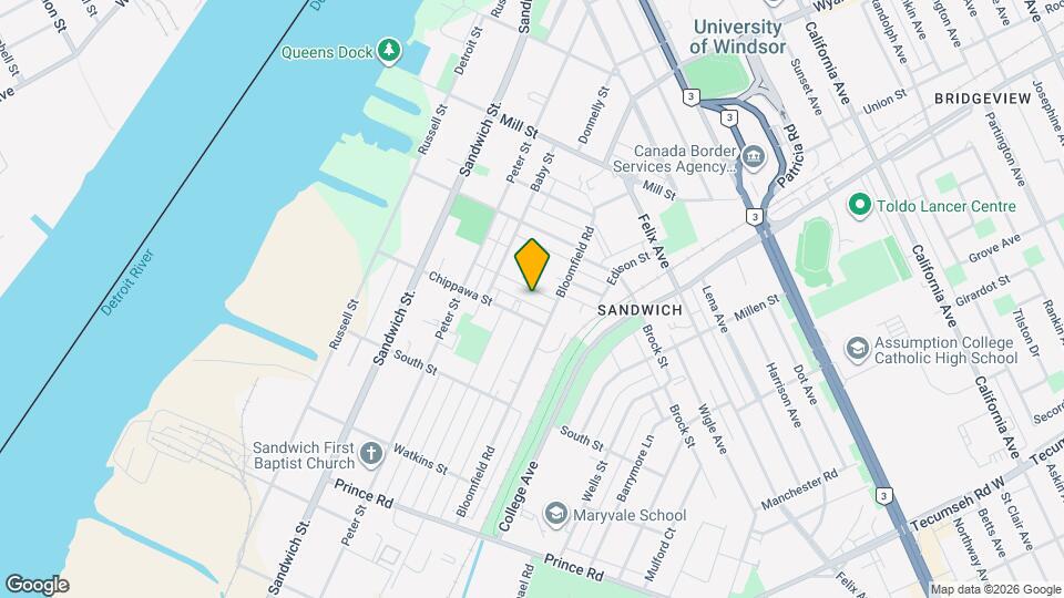 609 St Joseph St Map and Location Details