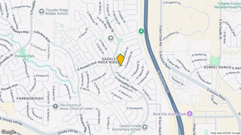 5578 S Valdai St Map and Location Details