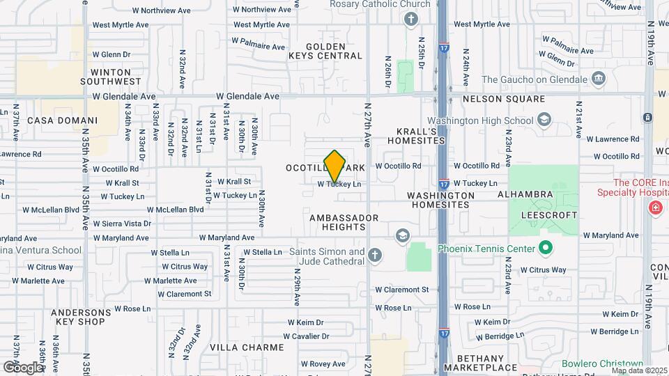 2749 W Tuckey Ln Map and Location Details