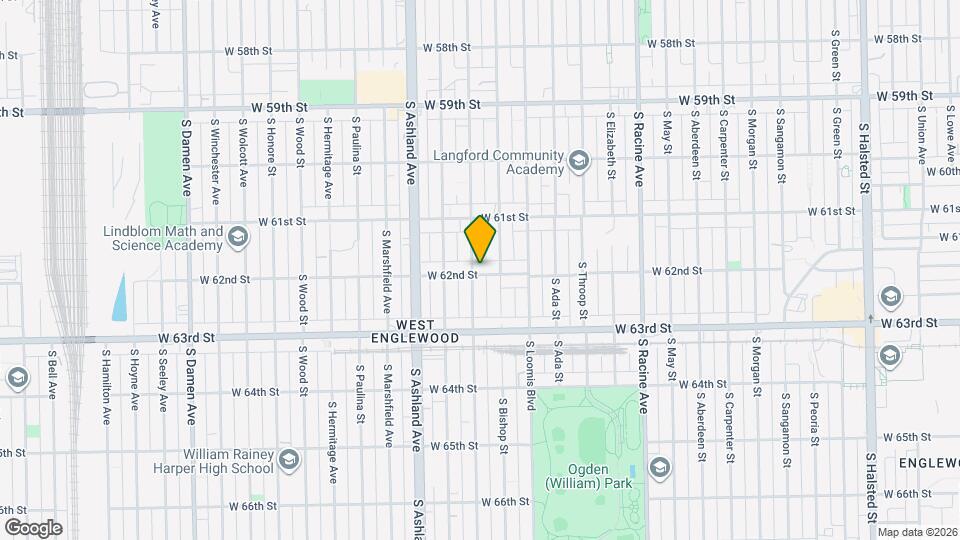 1452 W 62nd St Map and Location Details