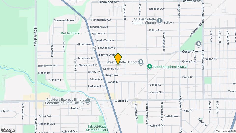 2829 Kenmore Ave Map and Location Details