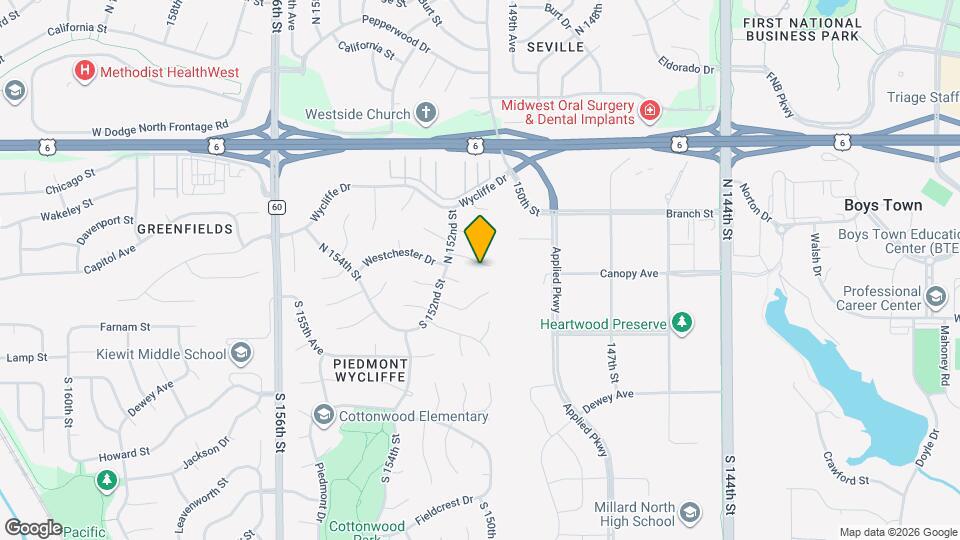 15021 Westchester Cir Map and Location Details