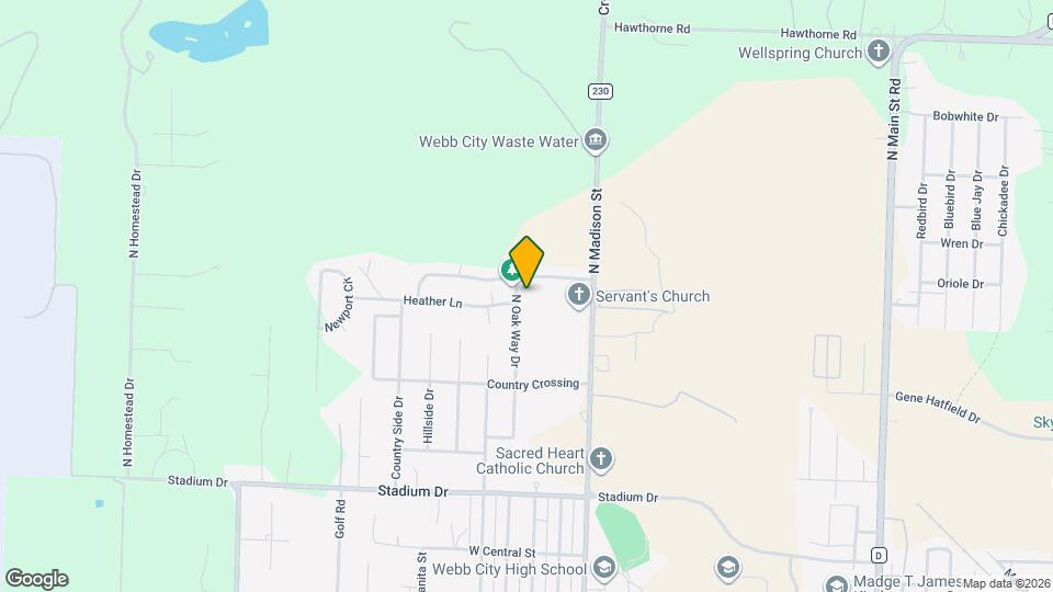 1169 N Oak Way Dr Map and Location Details