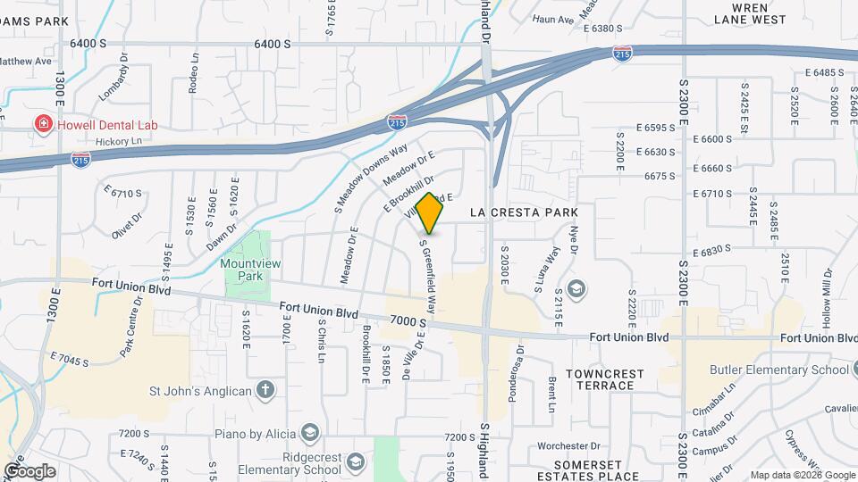 6819 S Greenfield Way Map and Location Details