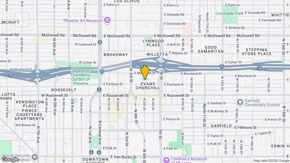 1117 N 5th St Map and Location Details