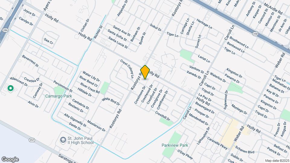 5741 Crestmore Dr Map and Location Details