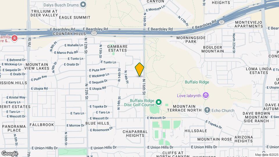 1519 E Sequoia Dr Map and Location Details