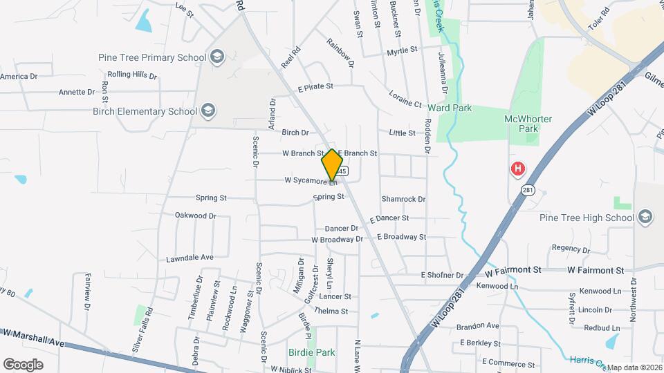 204 W Sycamore Ln Map and Location Details