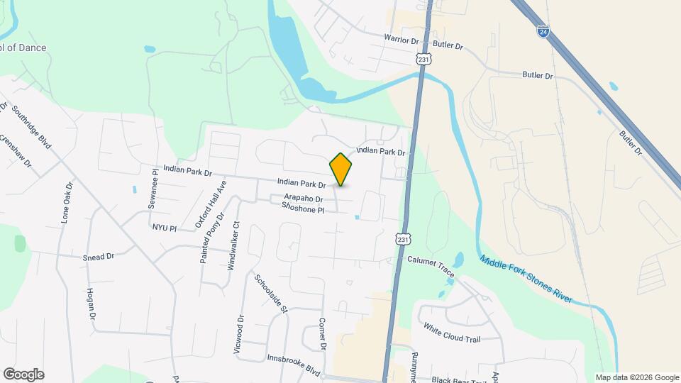 2505 Comanche Way Map and Location Details