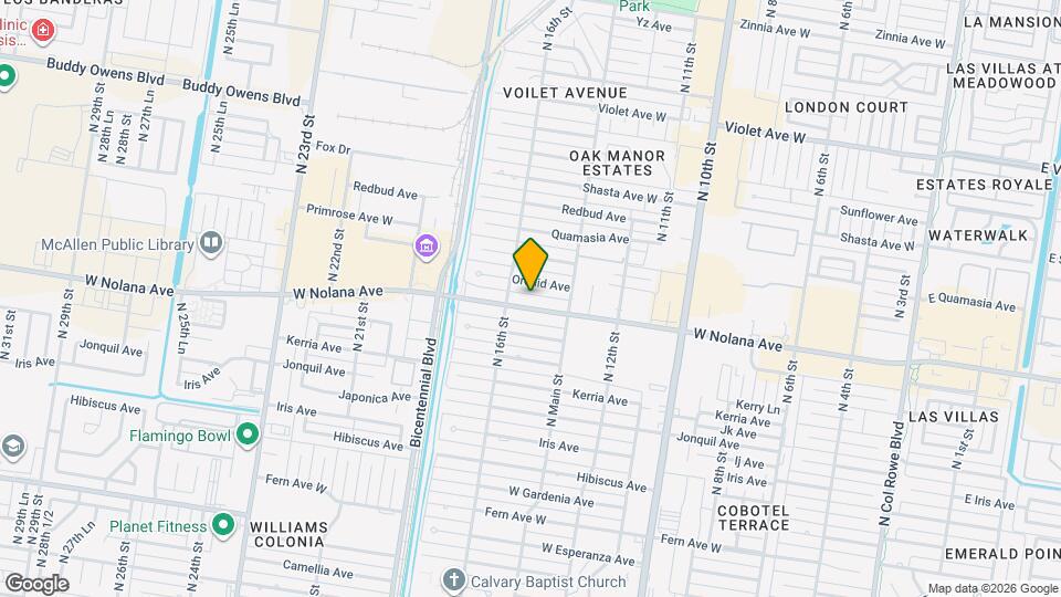 1508 W Nolana Ave Map and Location Details
