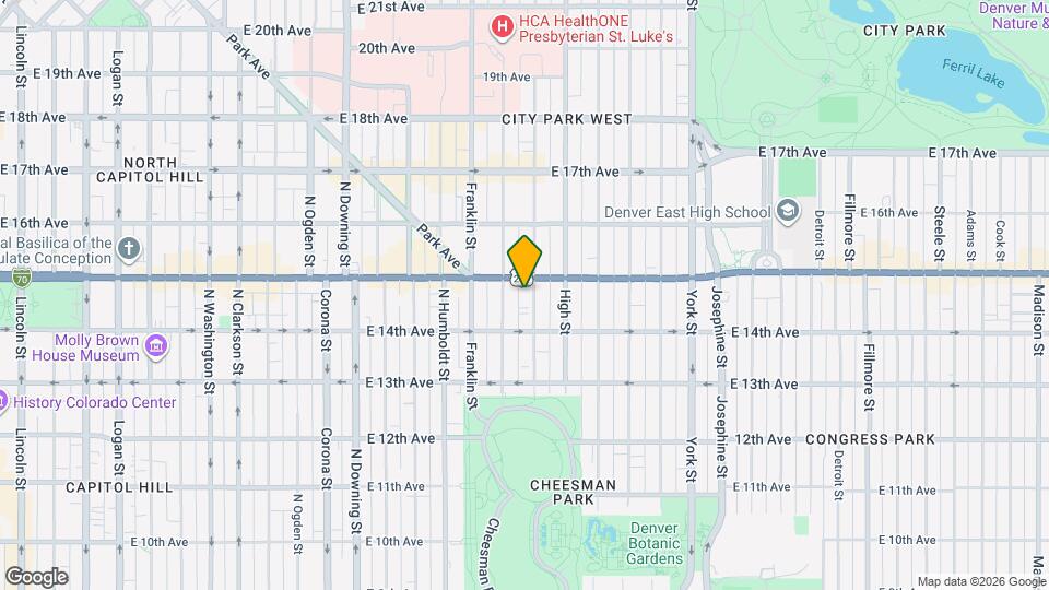 1469 N Williams St Map and Location Details