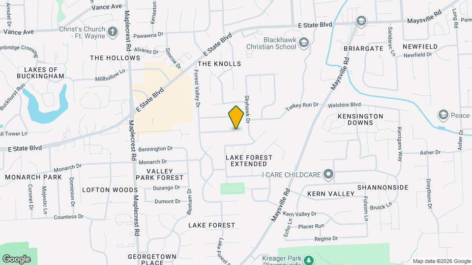 7024 Forestwood Dr Map and Location Details