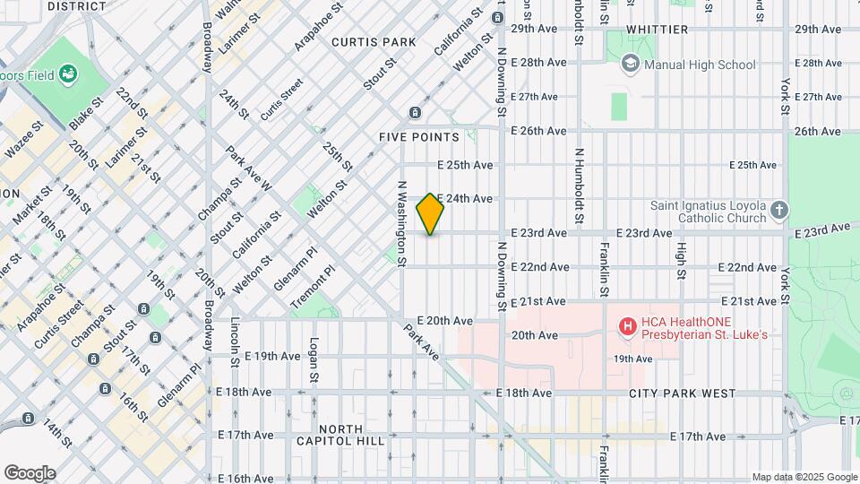 2246 N Clarkson St-Unit -B Map and Location Details