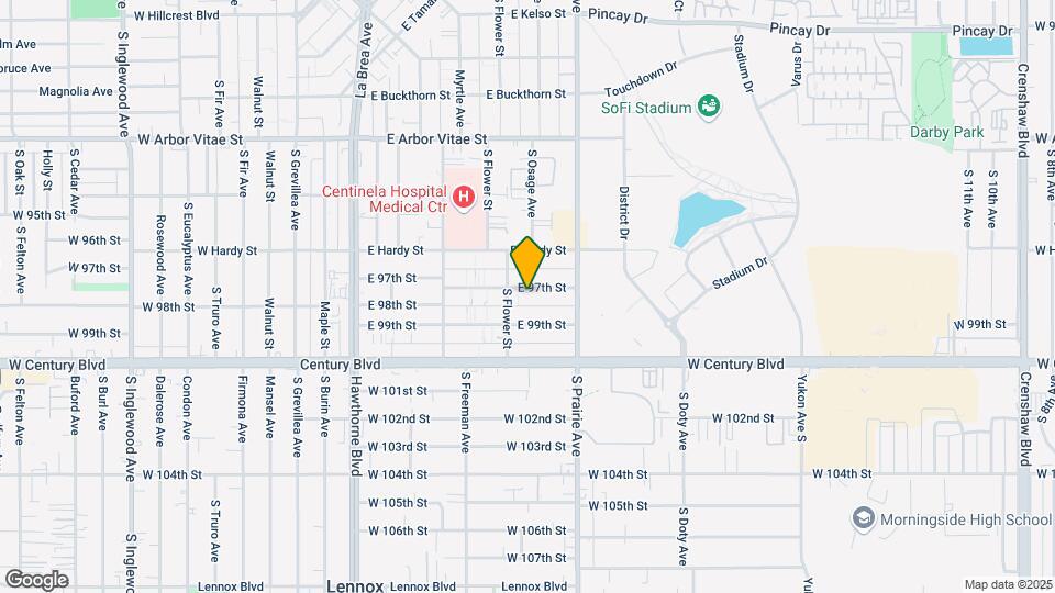 614 E 97th St Map and Location Details