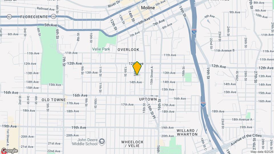 1316 14th St Map and Location Details