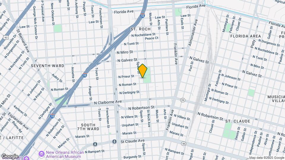 1814 St Roch Ave Map and Location Details