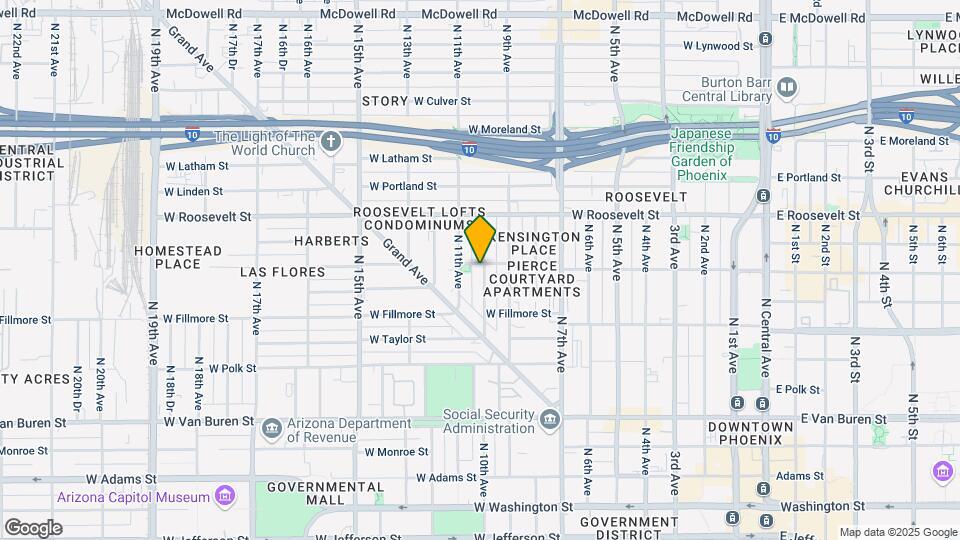 1001 W McKinley St Map and Location Details