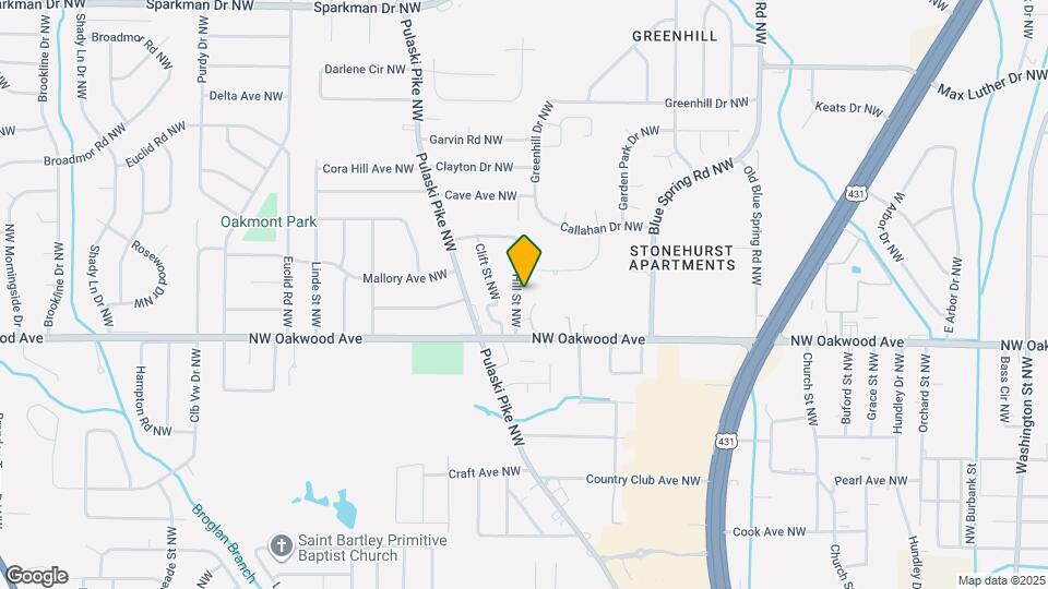 2108 Hill St NW Map and Location Details