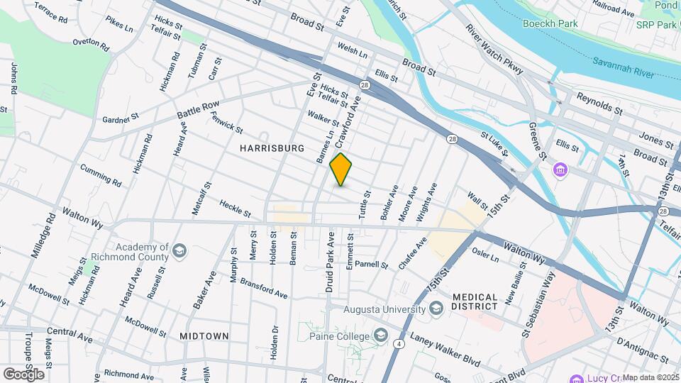 1727 Starnes St Mapa y Detalles de la Ubicación