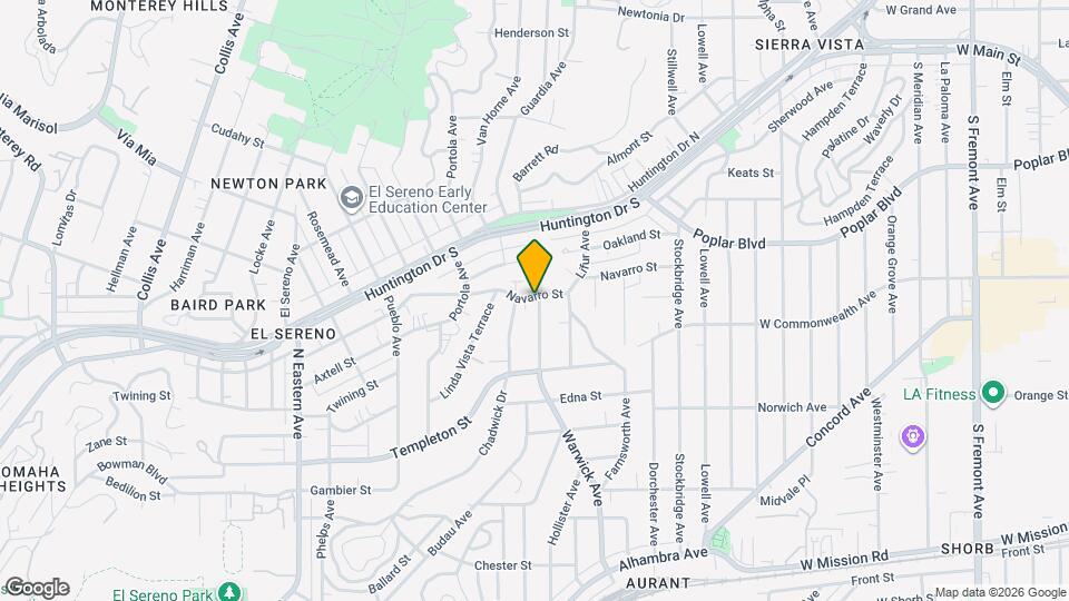 5216 Navarro St Map and Location Details