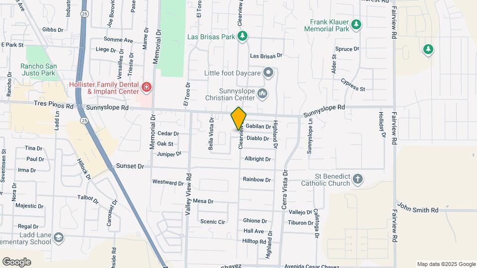 1590 Clearview Dr Map and Location Details