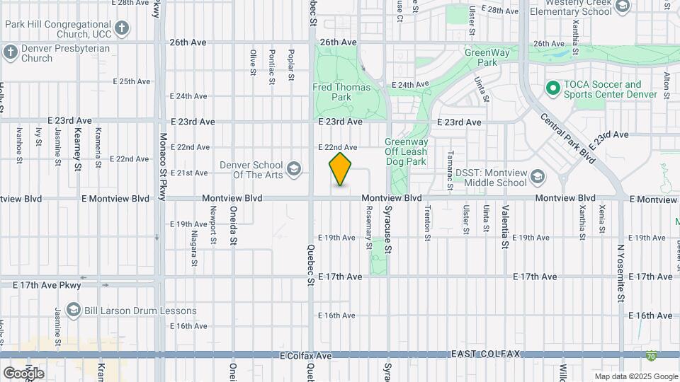 7425 Montview Blvd Map and Location Details