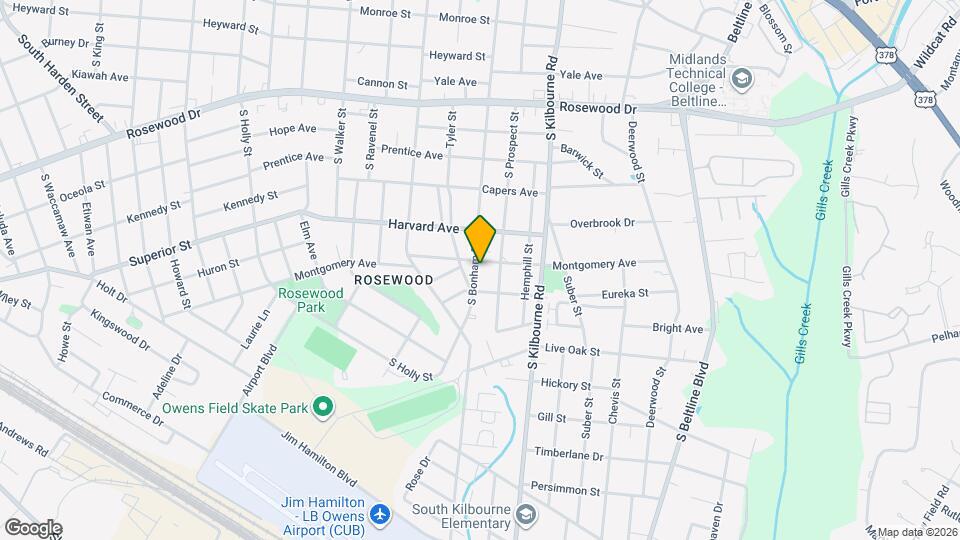 704 S Bonham Rd Map and Location Details