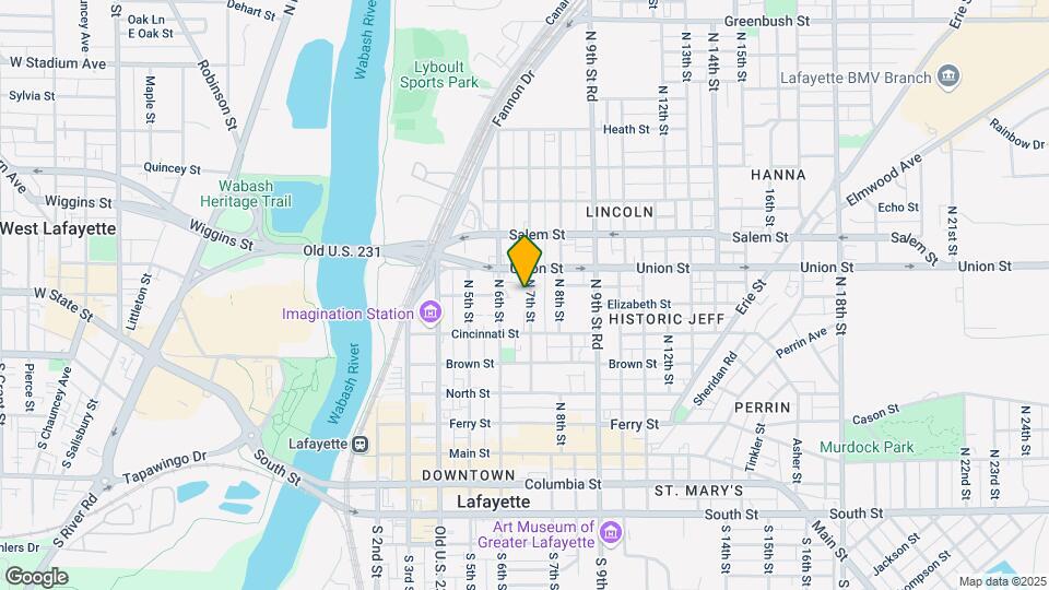 630 N 7th St, Unit 1 Map and Location Details