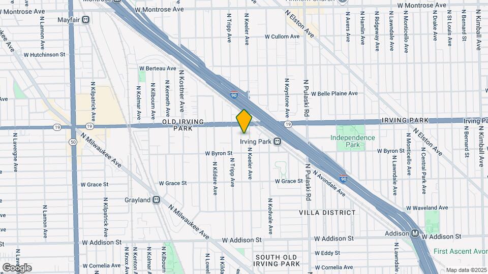 3930 N Keeler Ave Map and Location Details