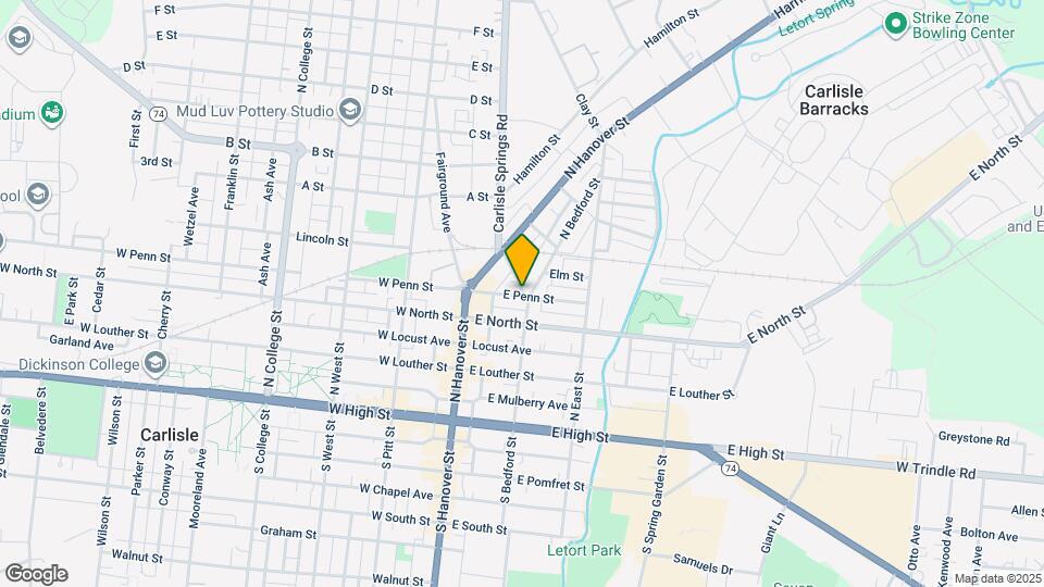 65 E Penn St Map and Location Details