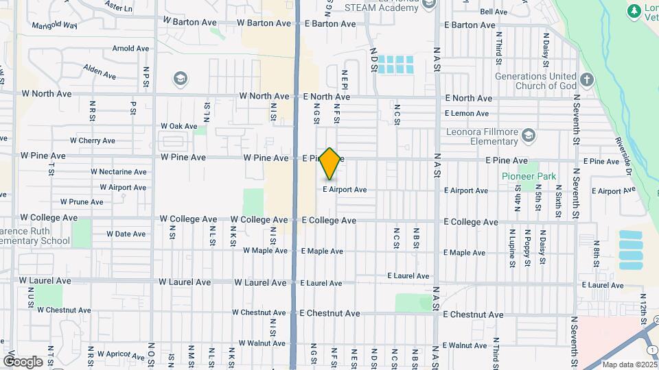 701-717 N F St Map and Location Details