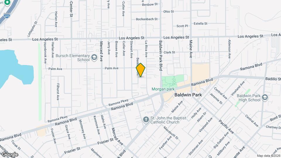 4108 Benham Ave Map and Location Details