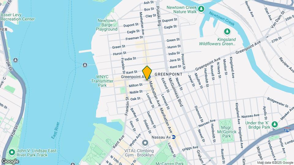 163 Milton St Map and Location Details