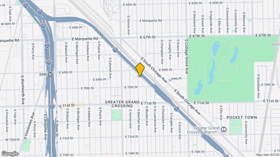 6937 S Eberhart Ave, Unit 6937 Eberhart Map and Location Details