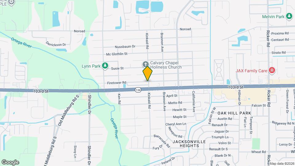 8401 McGirts Village Ln Map and Location Details