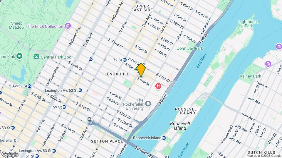 405 East 69th Street Map and Location Details