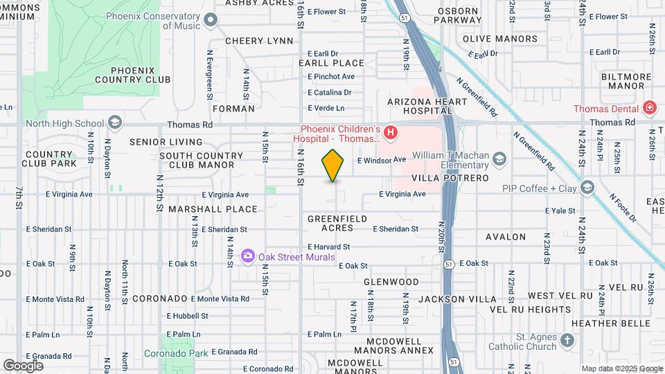 2630 N 17th St Map and Location Details